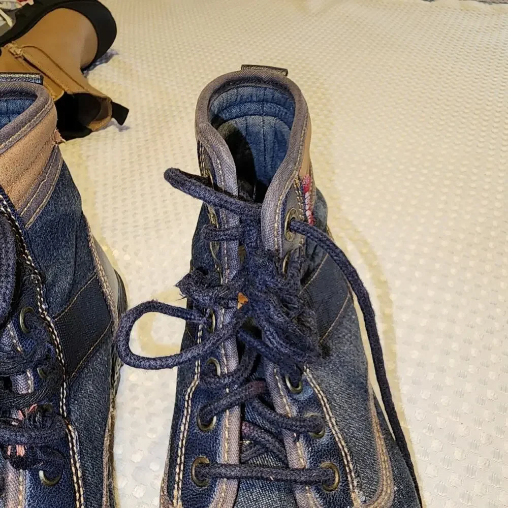 LEVIS EUC MENS SZ 9.5 JEAN LUG BOOTS